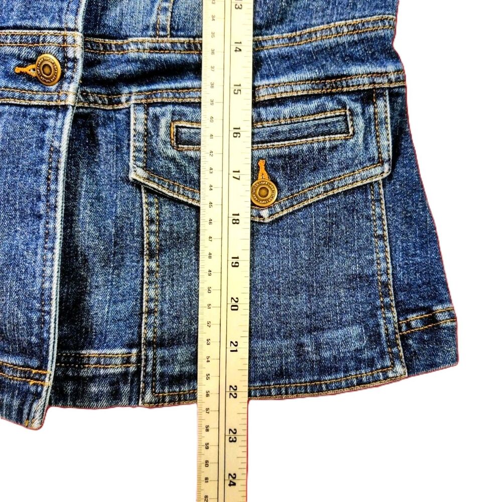 Ann Taylor LOFT Women’s Stretch Denim Jacket Size 6 Blue Jean Button Front - Picture 7 of 7